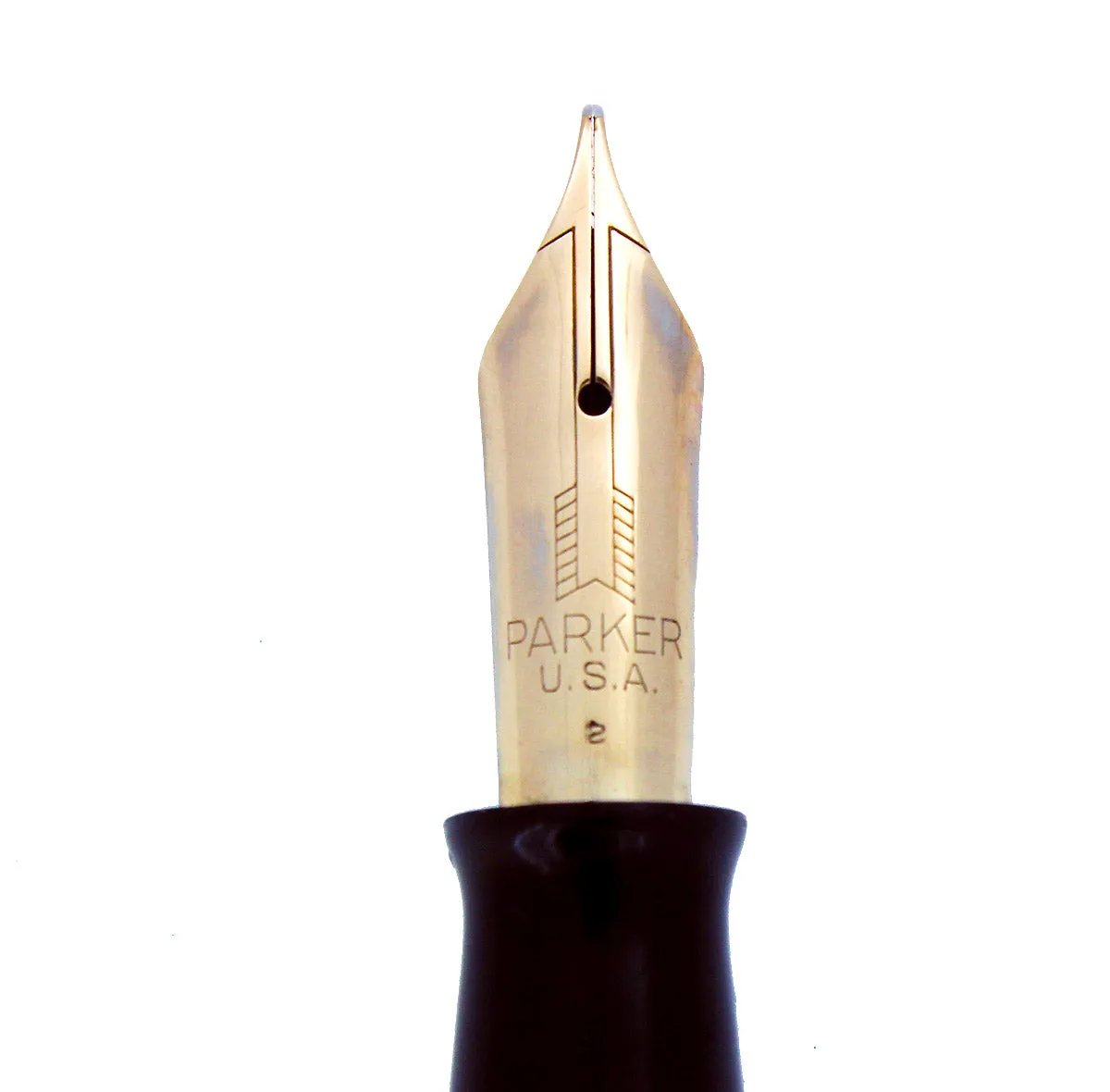 1942 PARKER GOLDEN PEARL VACUMATIC FOUNTAIN PEN LONG MAJOR RESTORED - COLLECTOR ALERT
