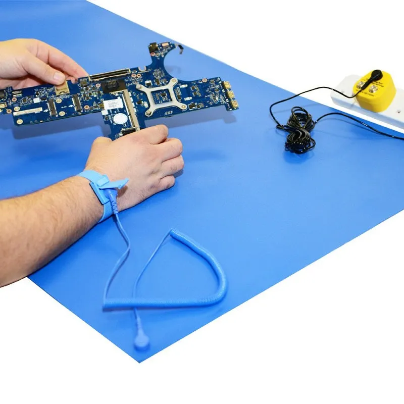 2-Layers 1.5ft Wide ESD Safe Anti-Static Table Mat 1.5mm