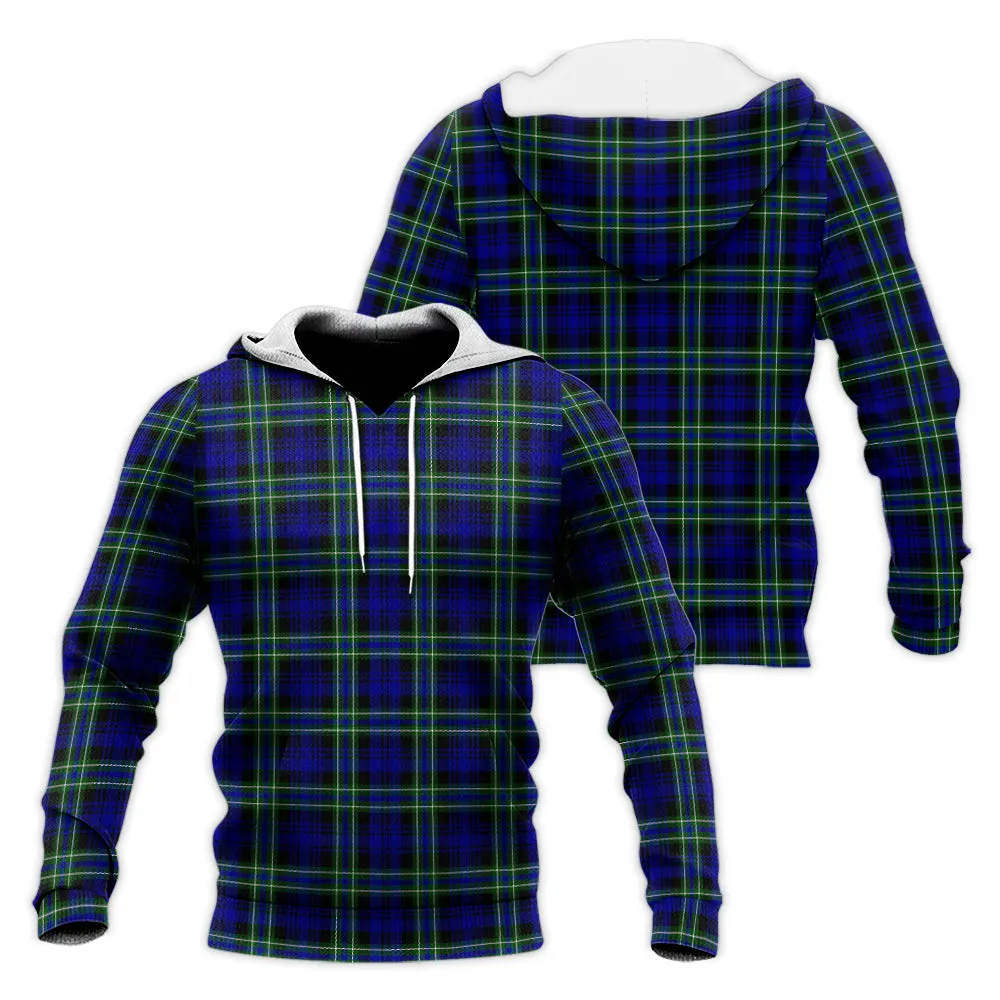 Arbuthnot Modern Tartan Knitted Hoodie
