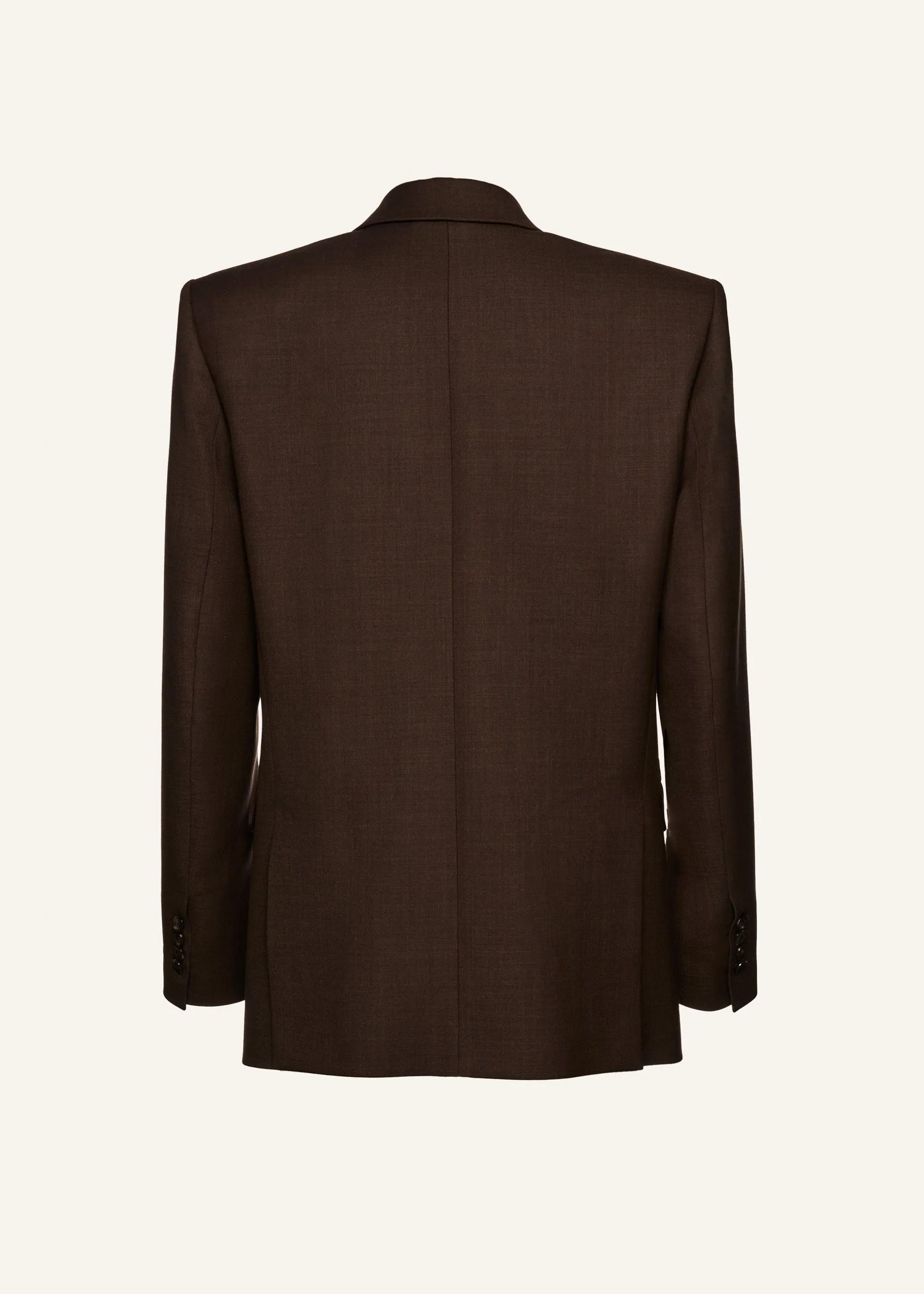 Boxy oversized blazer in brown