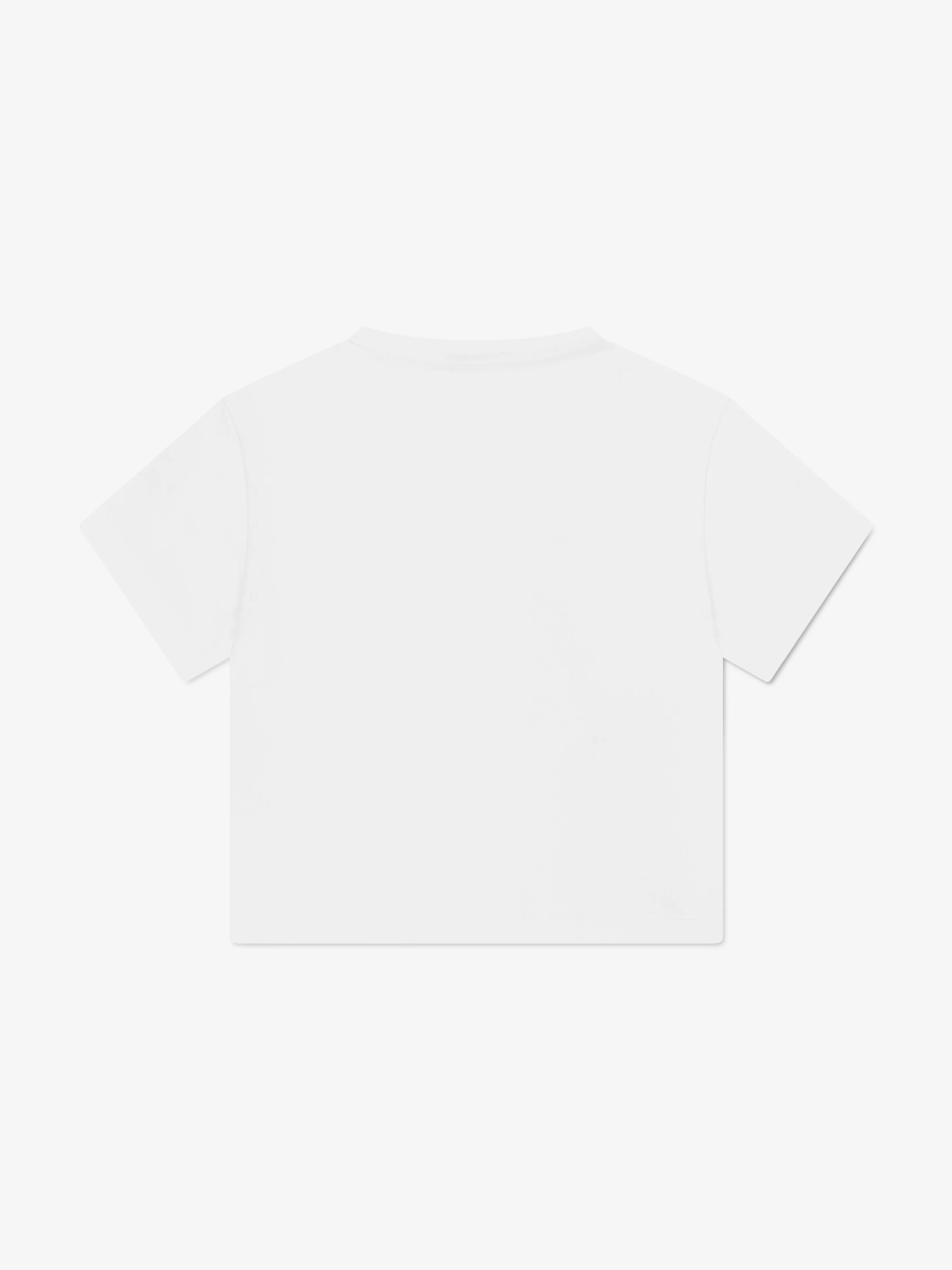 Dolce & Gabbana Girls Poppy Logo T-Shirt in White