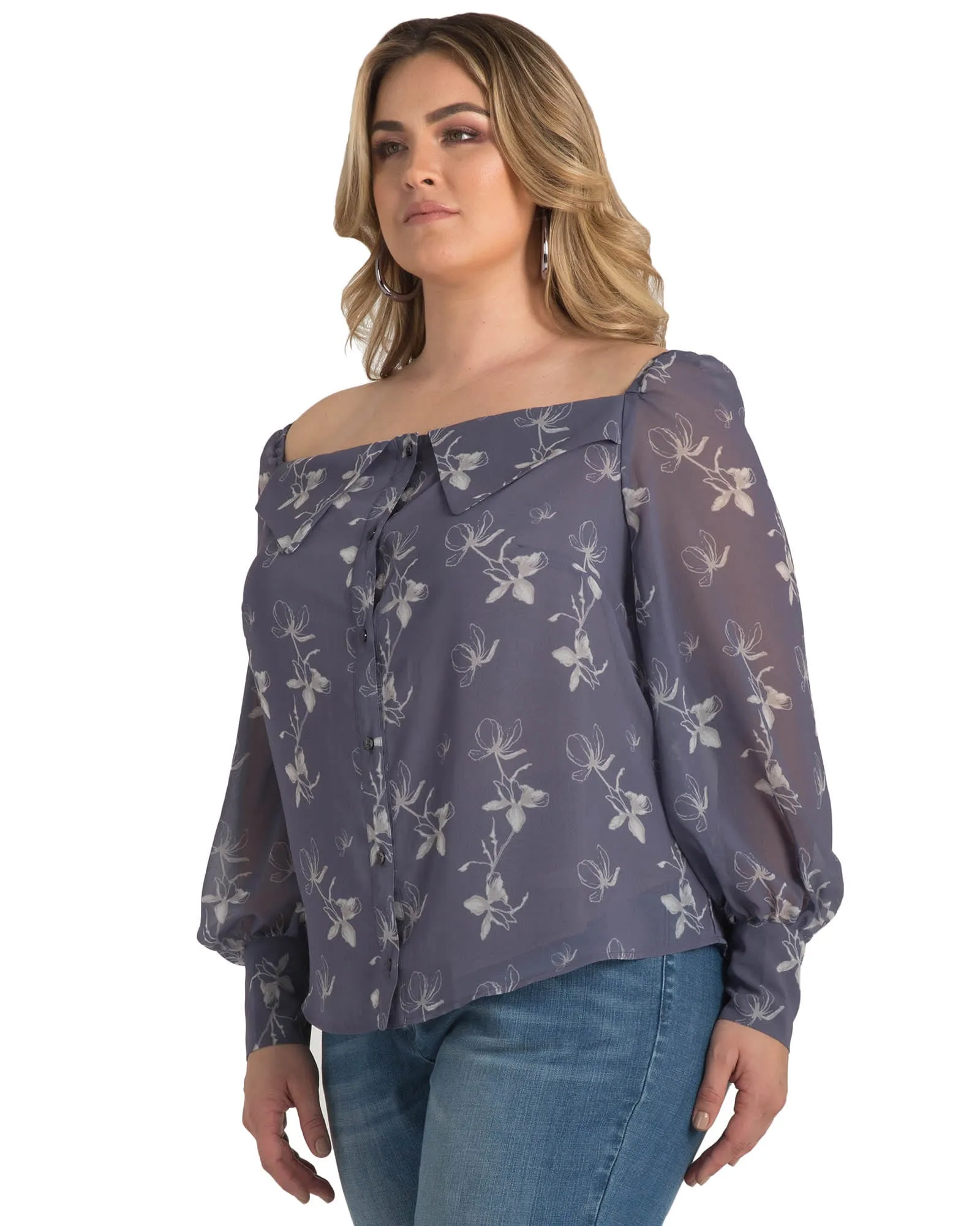 Frida Off The Shoulder Blouse | DARKPURPLE