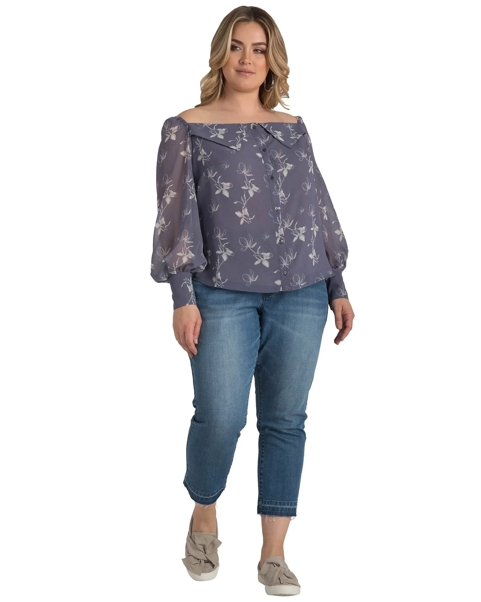 Frida Off The Shoulder Blouse | DARKPURPLE