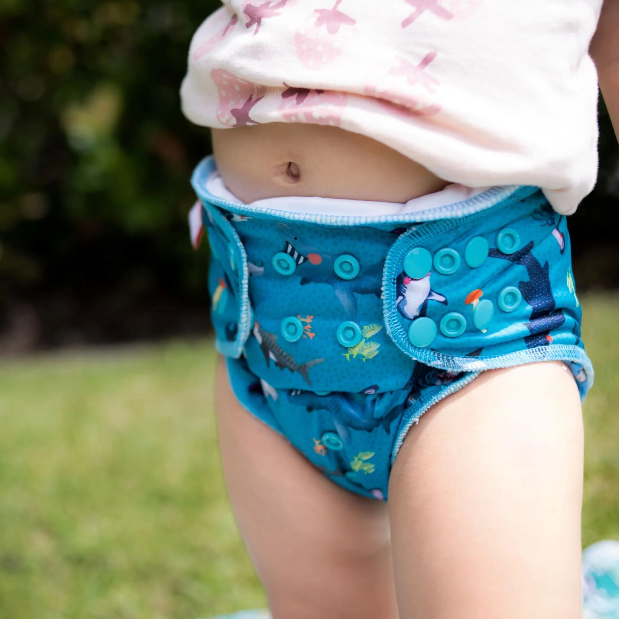 Hybrid Fitted Nappy Cover V2.0 | Feeding Frenzy