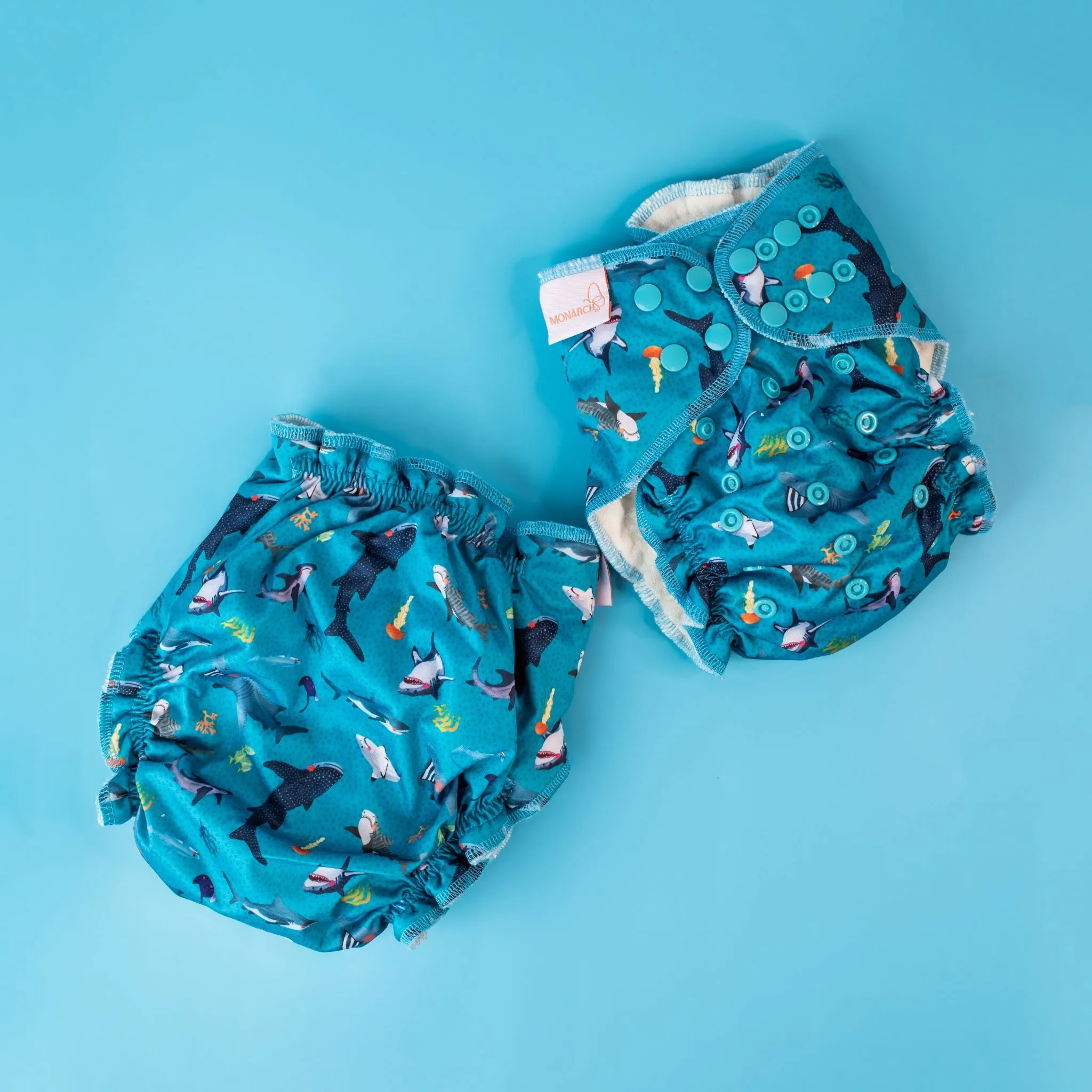 Hybrid Fitted Nappy Cover V2.0 | Feeding Frenzy