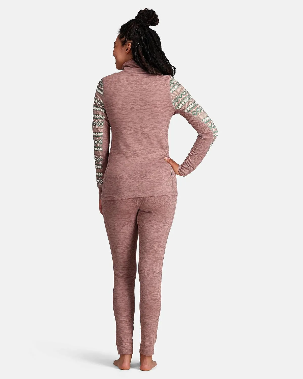 Kari Traa Lune Half Zip Women's Base Layer Top- Polyester Blend Fitted Long Sleeve Knit Thermal Shirt