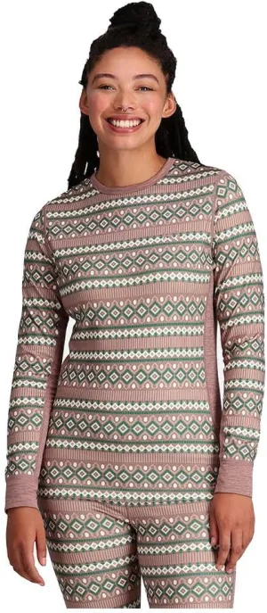 Kari Traa Lune Half Zip Women's Base Layer Top- Polyester Blend Fitted Long Sleeve Knit Thermal Shirt