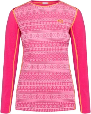 Kari Traa Mina Long Sleeve Women's Base Layer Top- Polyester Blend Fitted Long Sleeve Knit Thermal Shirt