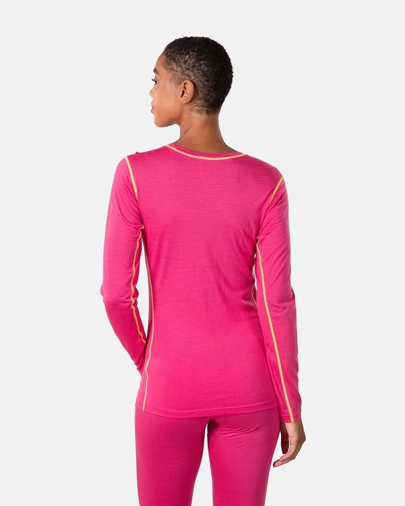 Kari Traa Mina Long Sleeve Women's Base Layer Top- Polyester Blend Fitted Long Sleeve Knit Thermal Shirt