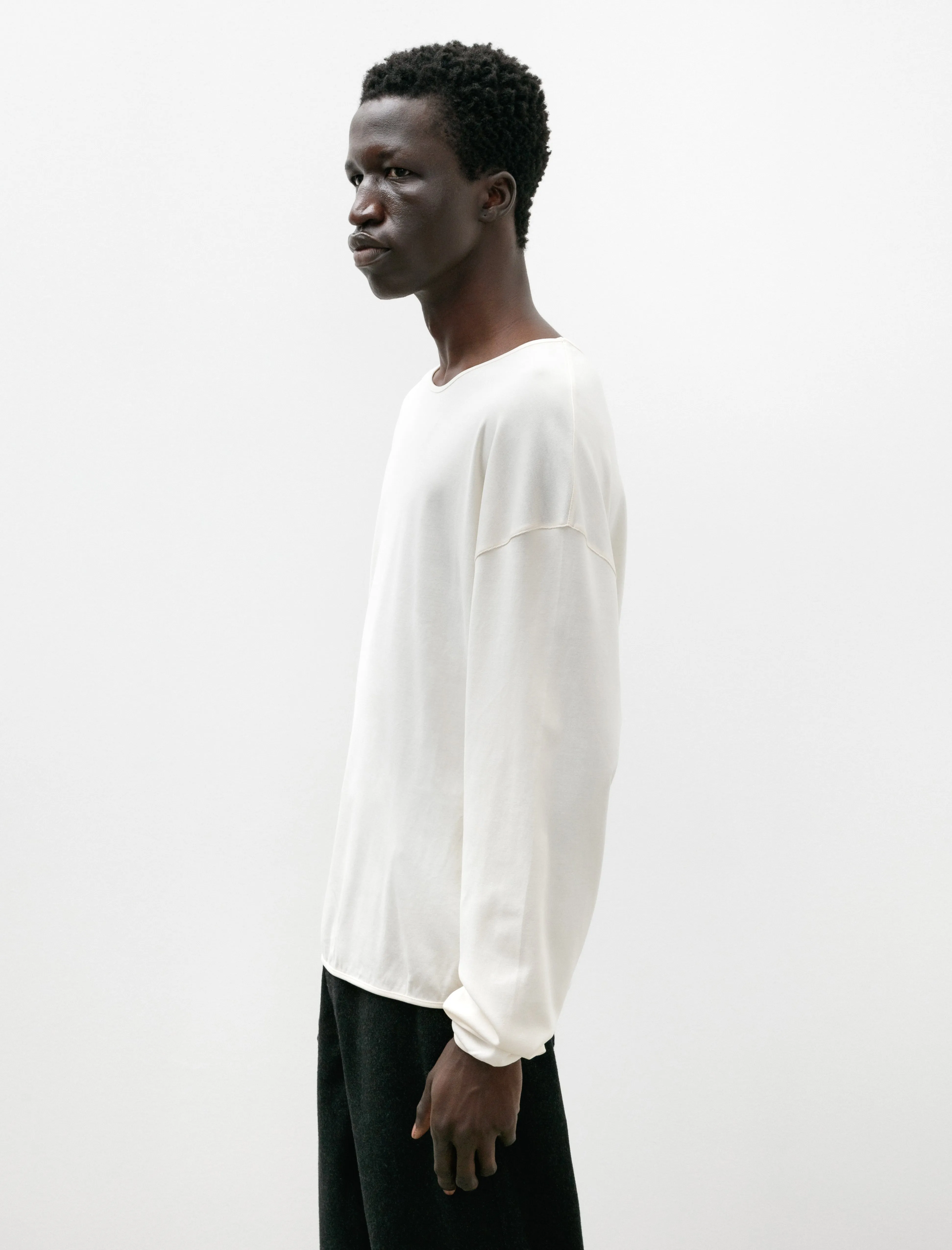 LS Relaxed Tee Light Cream