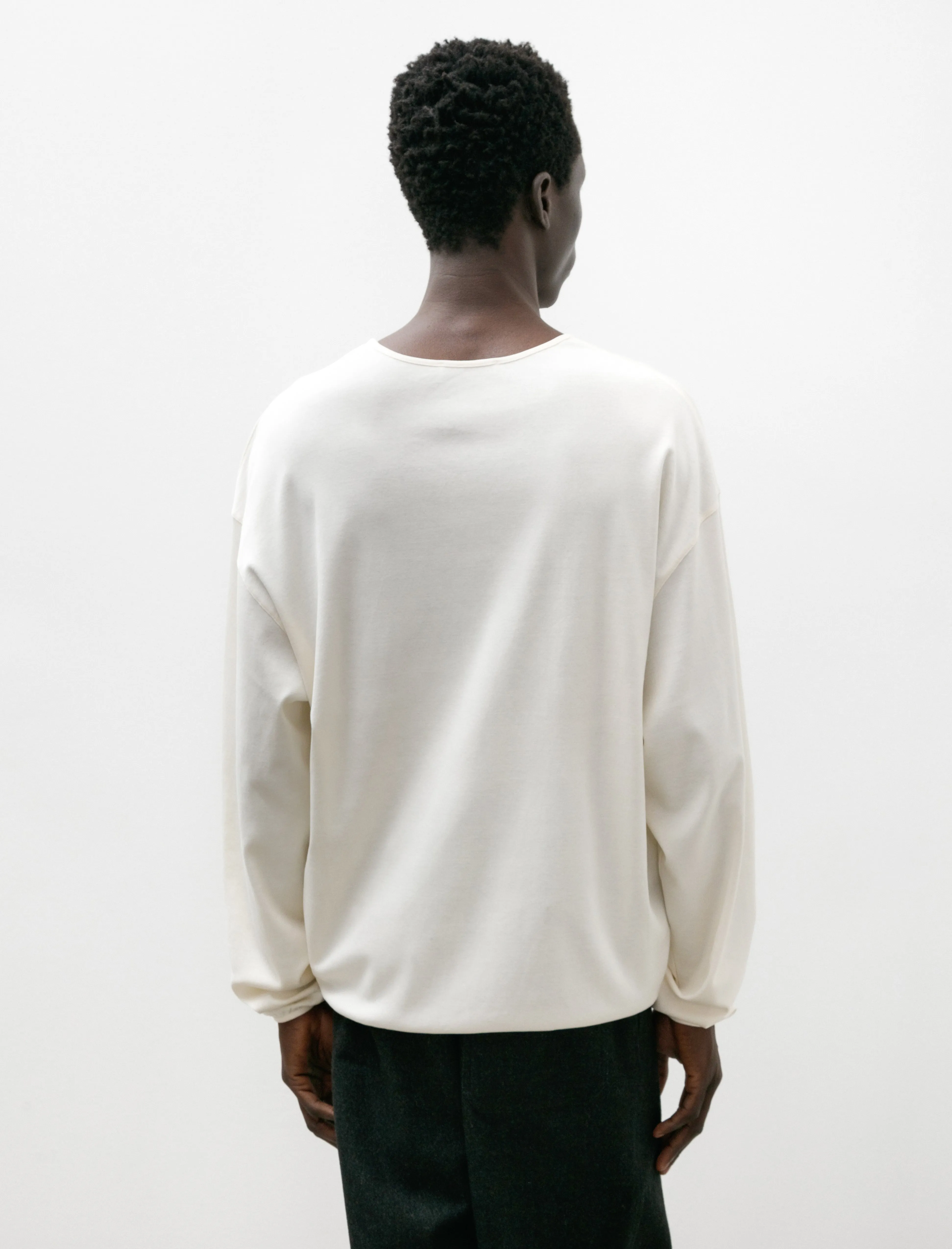 LS Relaxed Tee Light Cream