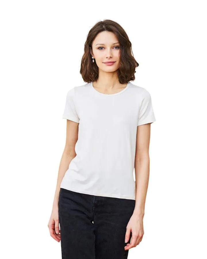 Majestic Soft Touch Semi Relaxed Fit Tee