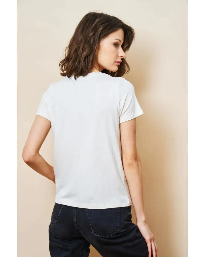 Majestic Soft Touch Semi Relaxed Fit Tee