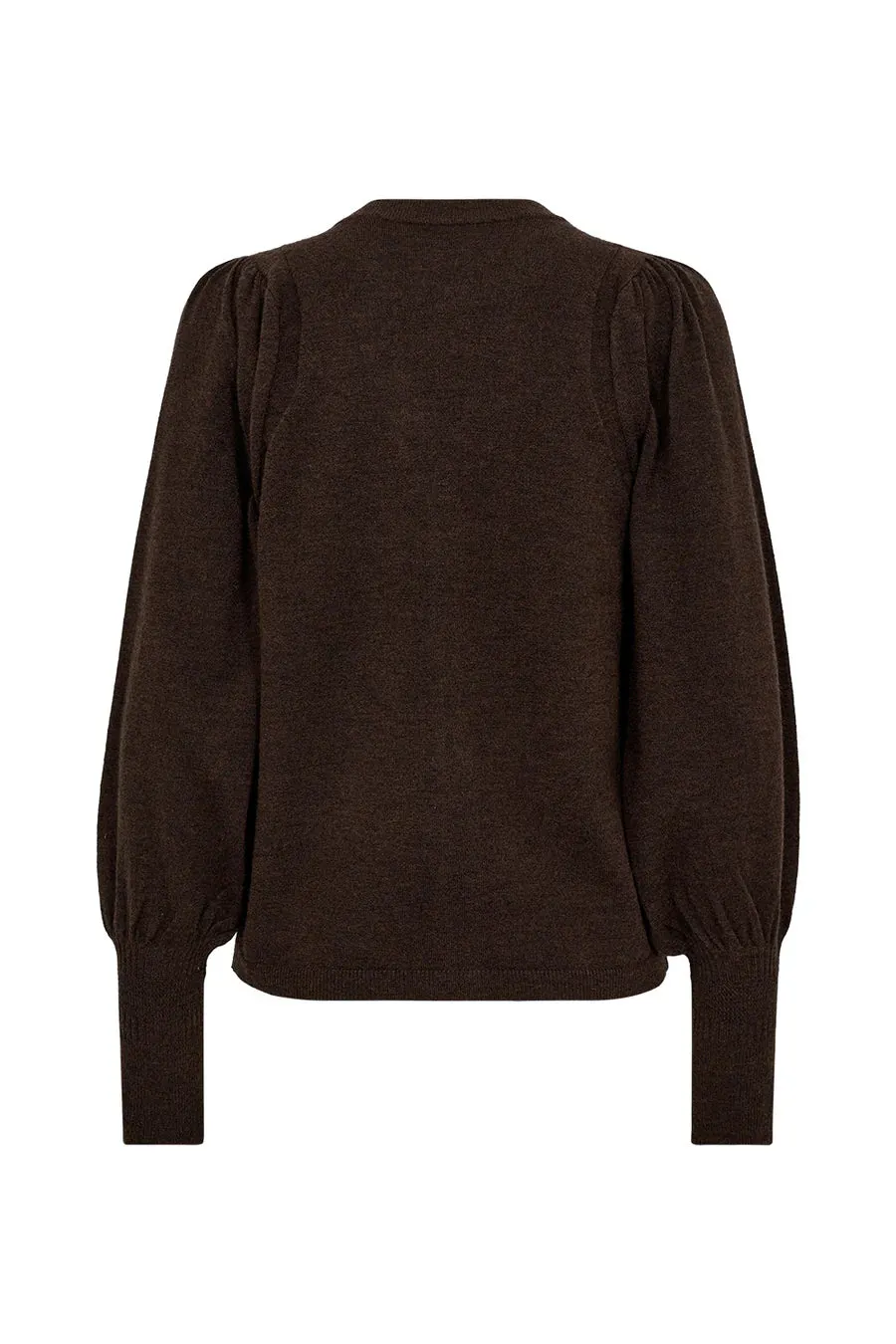 Marion Puffy Cardigan Chocolate