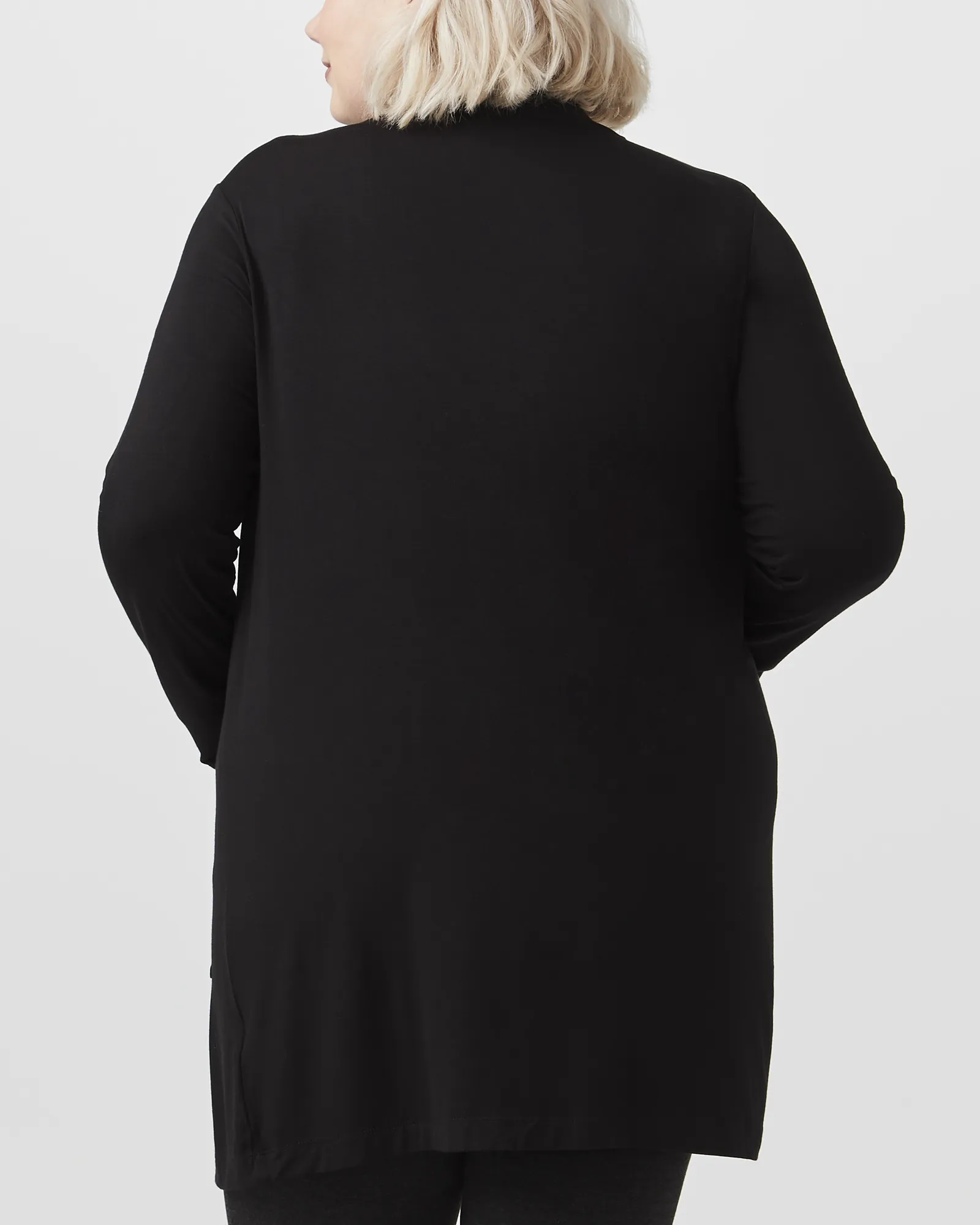 Marsali Jersey Open Cardigan | Black
