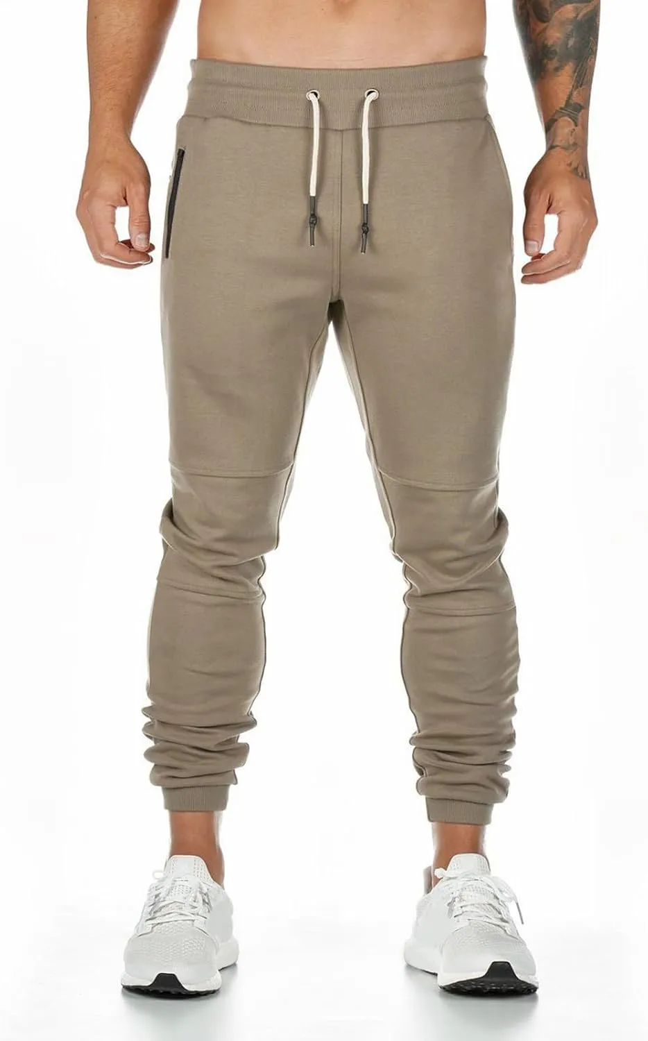 Mens 2023 Casual Joggers Pants Cotton Drawstring Cargo Pants Athletic Hiking Twill Track Jogging Sweatpants Pants