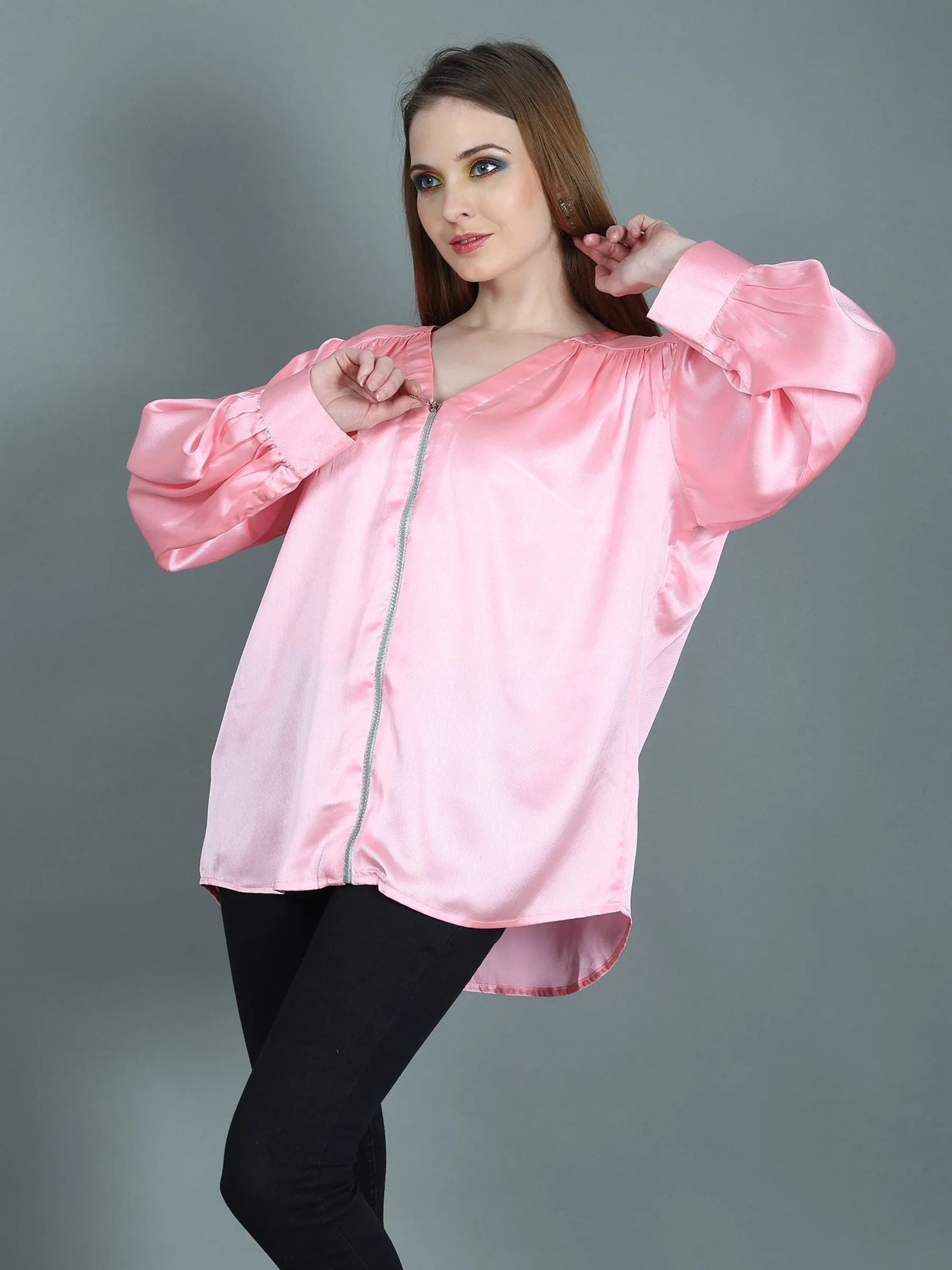 PINK TEA ROSE TOP