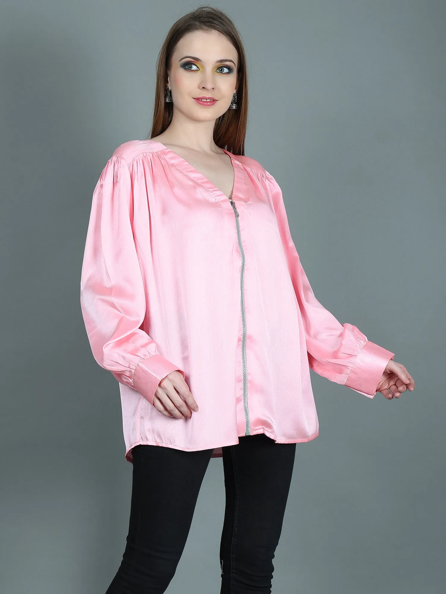 PINK TEA ROSE TOP