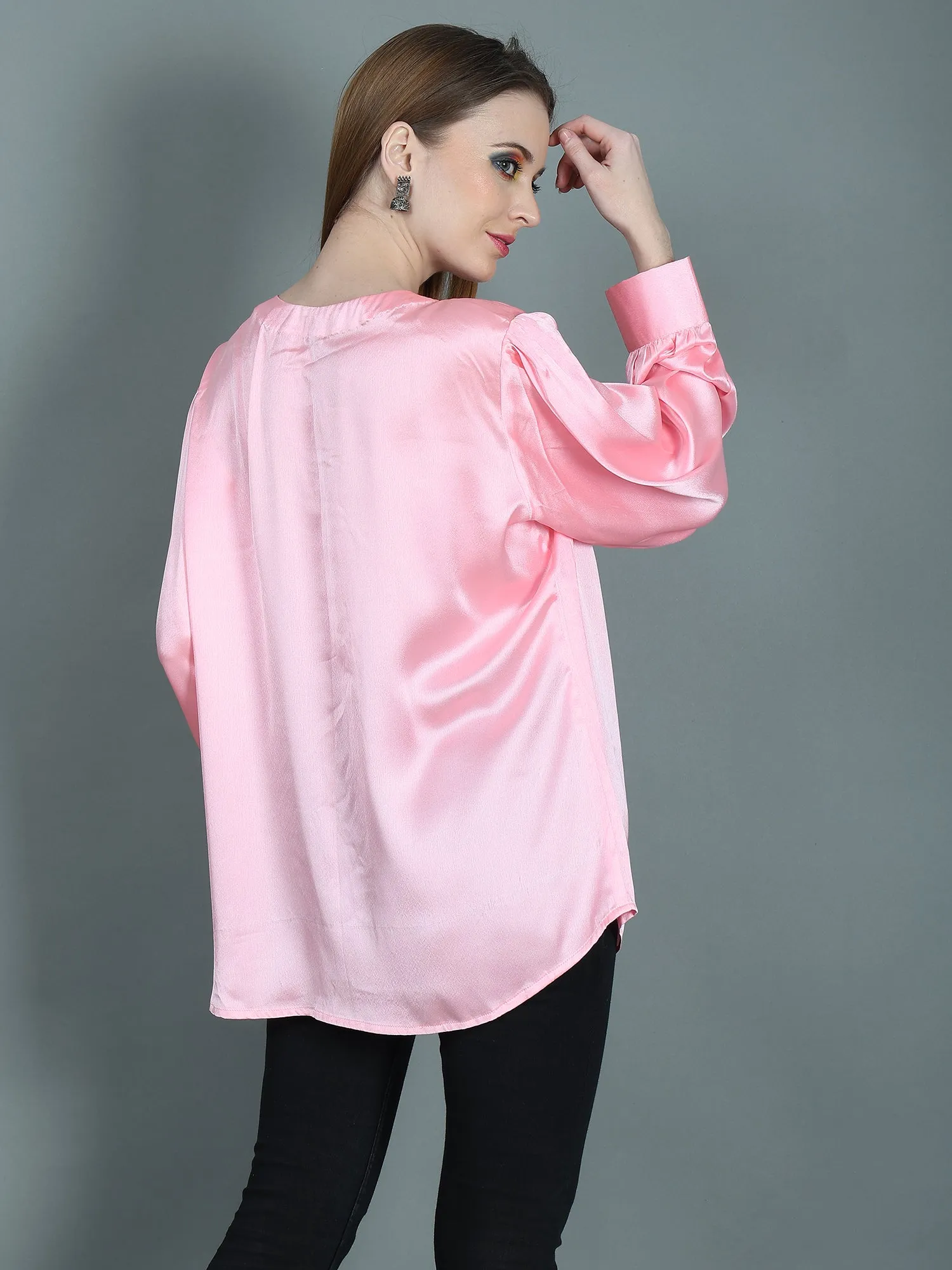 PINK TEA ROSE TOP