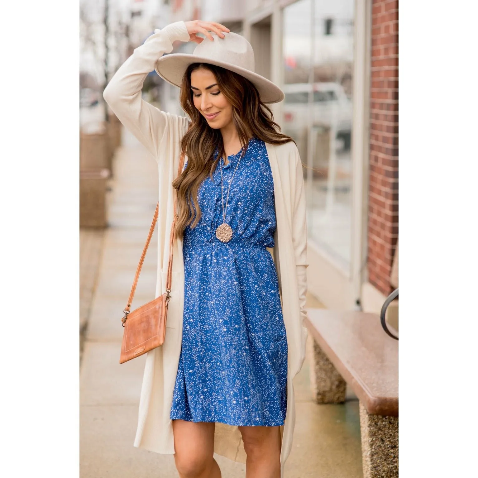 Splatter Dot Ruffle Dress