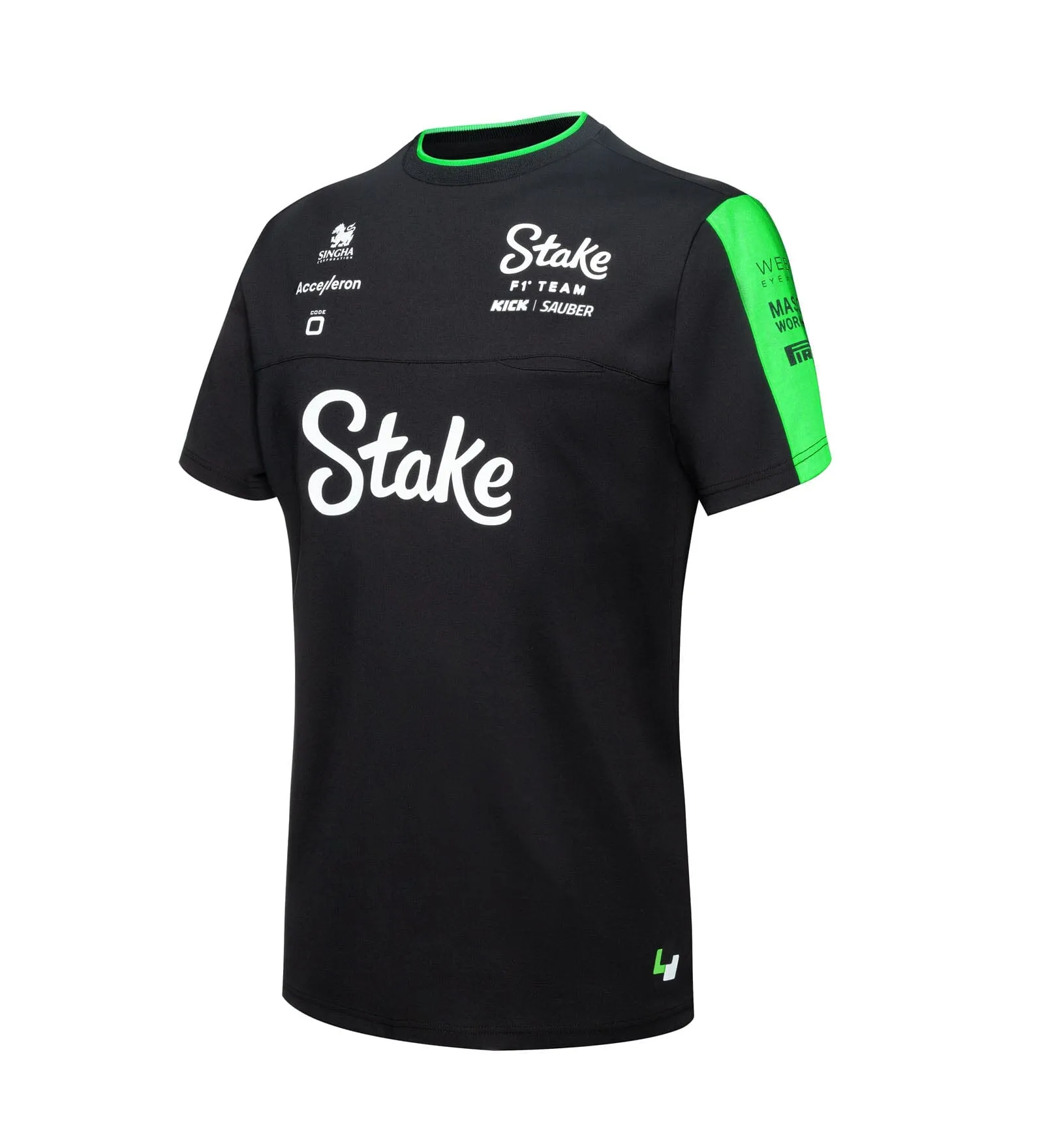 Stake F1 Kick Sauber 2024 Women's Team T-Shirt - Black