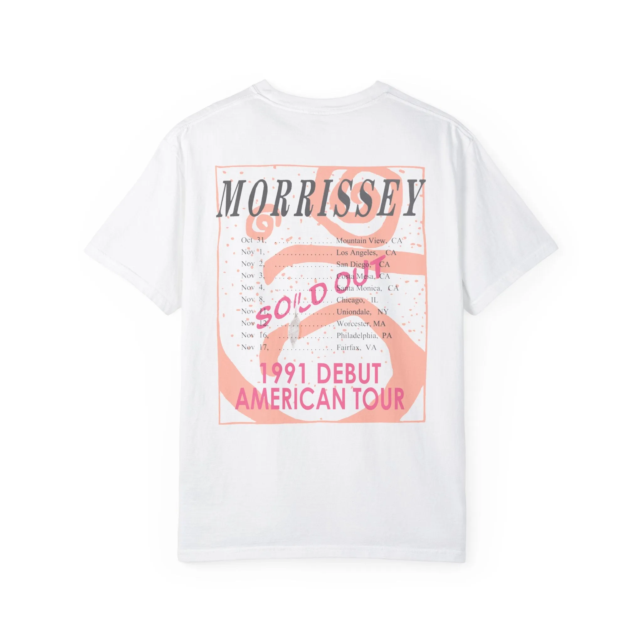 The Smiths Debut American Tour 1991 Band Tee