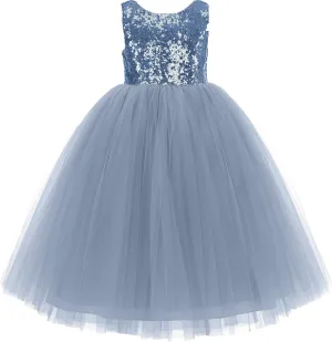 Vintage Corset Tutu Flower Girl Dress Novelty Wedding Tulle Reception 205